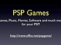 PSP Game - Try PSP Blender for free PSP games, music and movies