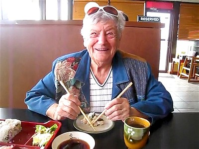 Grandma Tries Chopsticks