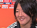 Yuki Nagasato nach dem Spiel gegen Schweden