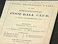 Oldest football rules sold