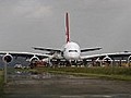 Qantas-Airbus A380 in Singapur notgelandet