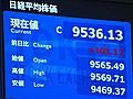 25日の東京株式市場　24日より101円12銭高い、9,536円13銭で取引終了
