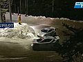 Electric Car Racing on Snow and Ice