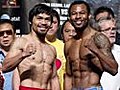 Pacquiao,  Mosley weigh in for Saturday’s bout