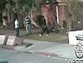 Caught On Tape: Man Shot After Confronting Graffiti Artist Tagging On His Building!