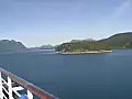 Royalty Free Stock Video SD Footage Cruise Ship in the Inside Passage Waterway,  Alaska