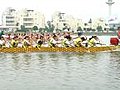 Dragon Boat Racing Close Up Stock Footage