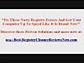 Registry Cleaner and Fixer - Video