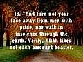 Surah 31: Luqman: Verses 13-25