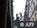 Tempête: un échafaudage s’effondre à Paris