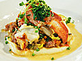 Lobster and Shiitake Ragu with Celery Root Puree