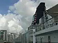 Royalty Free Stock Video HD Footage Deck of a Cruise Ship in Honolulu,  Hawaii