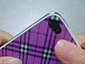 iPhone 4 Protector - Replacement Back Cover (Purple Tartan)