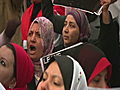 NY demonstrators: &#039;Mubarak must go&#039;