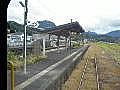 豊後森駅にて