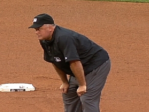 Umpire leaves the game