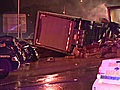 Semi-tractor trailer jackknifed in I-4 crash