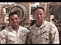 Lance Cpl. Antonio Bond and Cpl. Alfredo Contreras