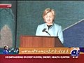 Clinton highlights Obama policies in Pakistan