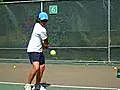 Tennis Lesson: Backhand Contact Point