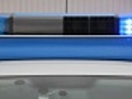 Emergency lights of a police car