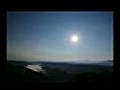 微速度撮影　月　雲海　星