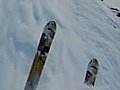 Avalanche Cliff BASE Jump Skiing