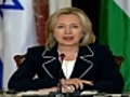 Sec. of State Hillary Clinton holds peace talks with Israeli and Palestinian leaders