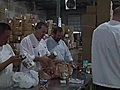 Local chefs work at food bank