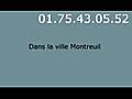 Plombier Montreuil - Tél : 01.75.43.05.52. Deplacement  Gratuit Montreuil.