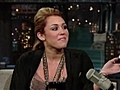 Miley Cyrus on David Letterman Part 2