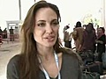 Angelia Jolie visits Libyan refugees