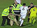 Player Red Carded For Tackling A Streaker