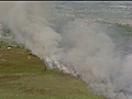 Fire ravages Dorset heathland