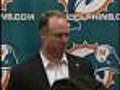 Dolphins GM Jeff Ireland addresses the media