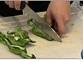 Preparing Vegetables for Enchiladas