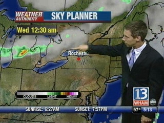 VIDEO: 13WHAM Weather Authority Morning Forecast &#8212; 08/25/09