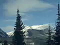 Royalty Free Stock Video SD Footage Zoom Out to Scenic View of Mountains and Snow in Silverthorn,  Colorado