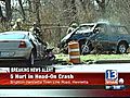 Five People Hurt in Henrietta Car Crash