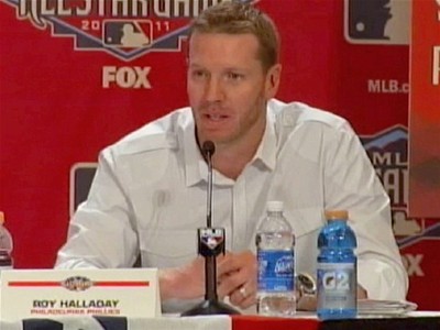 Halladay honored to be NL’s starting pitcher