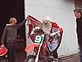 Dutch Santa Claus is going wild withhis Bike