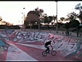 BMX pros Bowl Session