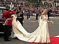 ROYAL WEDDING - KATE ARRIVES,  JOY AT ALTAR - HD