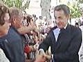 Un hombre agrede a Nicolas Sarkozy