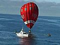 Raw Video: Australian Balloon’s Wet Landing