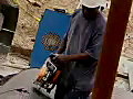 Royalty Free Stock Video SD Footage Worker Cuts a Plastic Pipe at a Construction Site in Ft. Lauderdale,  Florida