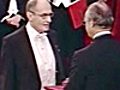 Paul Greengard receives his Nobel Prize