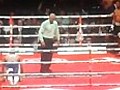 Bernard Hopkins performs press-ups between rounds