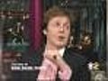 Paul McCartney Visits The David Letterman Show