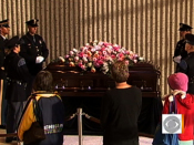 Hundreds line up to see Betty Ford’s casket